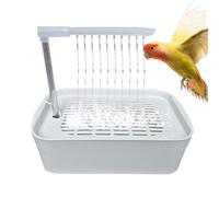Bird Bathtub - Quick Setup Automatic Bird Bath, USB Powered Fun Enhancing Bathing Experience Birds Shower Bath | Parrot Bathtub For Conures Medium Parakeets Cockatiel African Grey Pets