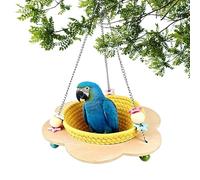 Bird Bed Cage Chew - portable stylish ergonomic Resistant Woven Cotton Rope, elegant, premium, Handmade House Living, Room Home Indoor Outdoor Aviary | Living Ro compact versatile
