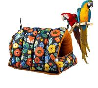 Bird Bed, Cage House for Birds, Warm Folding with Soft Cushion, Comfortable Feature, Easy Hanging Style, Pet Sleep Tool, Birds Accessory for Indoor Cold Weather Sleeping 11.42x9.06x8.27 Inches