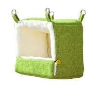 Bird Bed - Cotton Heated Plush Shelter, Warm Velvet Nest for Winter, Adjustable Temperature Hammock, Soft Closed Comfortable Pet Retreat with Feathers