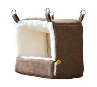 Bird Bed - Cotton Velvet, Parrot Cage Hideaway Cave, Five-level Adjustable Heating Pad | Biŕdcage Sleeping Bed House For Cockatiels Cockatoos Finch Hamster Home Indoor Balcony Garden Outdoor Yard