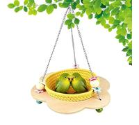 Bird Bed Cotton - versatile stylish ergonomic portable Rope Breeding Hammock Parrots, durable, modern, Accessories Living Room, Home Indoor Outdoor Canaries Aviary | Parrots