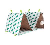 Bird Bed - Double Cave Hanging Parrots | Triangle Shaped Soft Bird Bed House | Cozy Warm Tents Sleeping Accessory for Tortolina Brisks for Al Ai