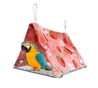 Bird Bed For Cage - Bird Hut | Breathable Triangular Parrot Nest Swing | For Cockatiel Conure Pigeon Lovebird Canary Finch Cockatoo African