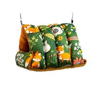 Bird Bed for Cage - Comfortable Soft Foldable House Warm Parrot Nest with Food Indoor Bird Accessories with Easy Fixing for Turtle Doves Canaries Finches Parakeets