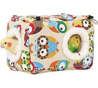 Bird Bed for Cage - Door and Window Designed, Stable Hook at Four Corners, Arctic Velvet Warmth, All Small Pets Friendly (Medium) (Medium)