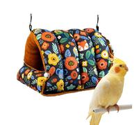 Bird Bed for Cage, Foldable Warm and Soft Hammock, Bird Tent for Winter Parrot Cage Warmer, Indoor Cold Protection, Sleeping and Play, Canary, Lovebird, Finch Concealer, Hamster