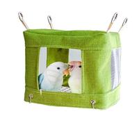 Bird Bed For Cage - Parrot House Sleeping Tent, Vented Mesh Bottom Breathable Design, Soft Cotton Linen Nest, Comfortable Shelter For Resting Playing For Canary Finches Parakeets