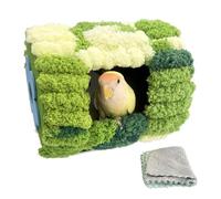 Bird Bed for the Cage, Plush Winter Warm Sleeping and Resting Hut, Warm Parrot Nest - for Breeding and as a Resting Place for Macaw, Cockatiel, Hummingbird, Conure, Hamster, Squirrel, Other, Small