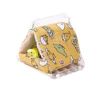 Bird Bed for the Cage, Warm Hammock Swing, Plush Warm Bird Nest House, for Budgies, Wedge Tail Parakeets, Cockatiels, Canaries, Rabbits, Guinea Pigs, Chinchilla,