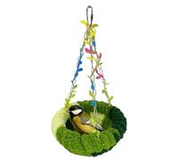 Bird Bed - Hanging Bird Nest, 9.25 x 5.51 Inches, Plush Cage Hammock, Cuddly House, Parrot Nest for Parakeets, Cockatiels, Cockatiels, Finches, Parakeets, Long-Tailed Parrots, Rocking Bed