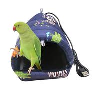 Bird Bed - Printed Cloth & Plush, 3.54x3.54x3.15in Parakeet Nest Electric Heating | USB Warm Pet Nest, Heated Bird Bed For Parakeets, Small Birds, Indoor Pets, Winter