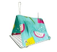 Bird Bed Tent - 7.87in Bird Mat | Polyester Swing Mat - Breathable triangular hammock for lovebird canary finch cockatoo cockatiel conure pigeon indoor outdoor use