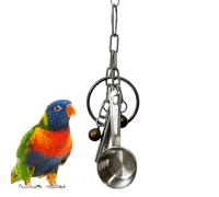 Bird Bell - Bird Toys, Small Pet Toys | Stainless Steel Bell Ornaments, Pet Parrot Placings, Sweet Sound and Parrot Tuning Trintet, Swing Charge Accessories for Bugie Paraquito