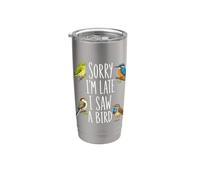 Bird Birding Nerd Birder Birdwatching Backyard Birds Stainless Steel Insulated Tumbler