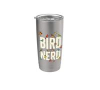 Bird Birding Nerd Birder Birdwatching Backyard Birds Stainless Steel Insulated Tumbler