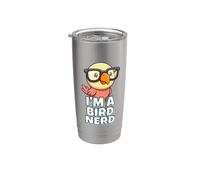 Bird Birding Nerd Birder Birdwatching Backyard Birds Stainless Steel Insulated Tumbler