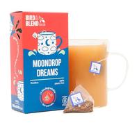 Bird & Blend Moondrop Dreams Tea Bag Gift | Rooibos Lavender Lemon | 15 Biodegradable Pyramid Tea Bags | Caffeine Free | Herbal Tea Bedtime Blend