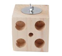 Bird Block Perch Toy Sturdy for Parrots and Small Birds Easy Install 1 Unit (7cm)