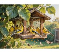 Bird Botanical Paint by Numbers for Adults Beginners, Adult Paint by Numbers Canvas Kits, DIY Acrylic Painting by Number, Creative Hobby for Women, Wall Art Home Decor Unique Gifts 28x36in YT6-883