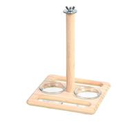 Bird Bowl Training Perch Feeding Bowl Parrots Cage Toy For Cockatiels Budgies Parrots Gym Toy With Feeding Cup