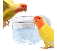 Bird Bowls for Cage, Feeder, Portable Leak-proof Bowl for Indoor, Outdoor, Aviary, Feeding, Drinking, On the Go, Transport, Garden, Macaw, Parakeets