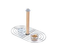 Bird Bowls for Cage,Parakeet Feeding Cup Stand - Clear Hangable Bird Feeder for Finches Cockatiels Macaws Conures Budgies Sunbirds Balcony Backyard Garden Deck Patio