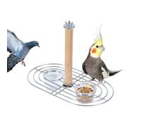 Bird Bowls | Parakeet Feeding Cup Stand - Hangable Clear Bird Bowls for Conures Budgies African Greys Finches Parakeets Macaws Sunbirds Deck Backyard Balcony Patio Garden