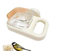 Bird Bowls, Shotet Food Dish, Transparent Feeder Anti-Tip - Watering Supplies, Chinchilla Cage Accessories, Small Pet Food Bowl for Birds