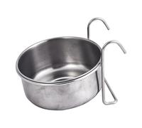 Bird Bowls | Stainless Steel Suspended Water Dish with Hook | for Birds - Parrots, Parakeets, Nymphs, Parrots, Macaws, Chinchillas and Animals