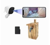 Bird Box Camera with Night Vision - 1080p Wi-Fi Nest Cam for Birdhouses | Plug-in USB Wildlife Camera with 6m Cable - Live Streaming for Families, Schools & Garden Birdwatchers