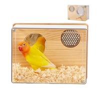 Bird Box - Transparent Parakeet Nest, Cockatiel Mating Box | Bluebird Wooden Bird Houses Wren Swallow Finch Mating Box Outdoor