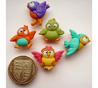 Bird Brain - Novelty Craft Buttons & Embellishments by Dress It Up