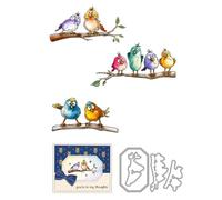 Bird Branch Clear Stamps and Cutting Dies Sets for Card Making