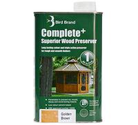 Bird Brand Complete+ Superior Wood Preserver Golden Brown - 1 Litre