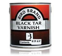 Bird Brand New Formula Black Tar Varnish - 1 Litre.