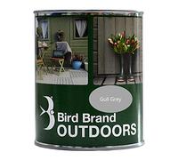 Bird Brand Outdoor Garden Paint Satin Finish (2.5L Gull Grey)
