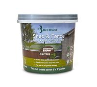 Bird Brand Shed & Fence One Coat Protection, 5 Litre, Chestnut Brown Colour