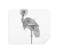 Bird Brave Beauty Feather Phone Screen Cleaner Glasses Cleaning Cloth 2pcs Suede Fabric
