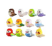 Bird Building Toy Set Parrots Micro Mini Building Block Kit DIY Animal Assembly Model Kit Mini Buildings Block Set for Kid Adult Bird Themed Blocks Display Sets Home Decor Gift for Christmas Birthday