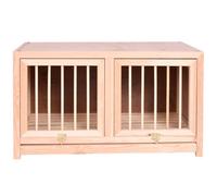 Bird Cage 2/3 Door Optional Pigeon Cage, Outdoor Professional Racing Pigeon Nest Box, Stackable/pull-out Manure Tray, Easy Assembly(Natural*1pcs,60 * 30 * 35cm)