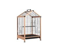 Bird Cage 22 Inch Tall Metal Bird Cage Home Single Tier Display Cage for Parrots, Canaries, Parakeets, Lovebirds, Finches, Gold. Pet House
