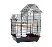 Bird Cage 30" Bird Cage Pet Supplies Metal Cage Black Easy-Opened Door Sturdy Durable Including 2 Wood Perches And 2 Food Cups Pet Supplies