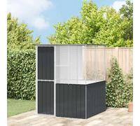 Bird Cage Anthracite 154x154x200 cm Galvanised Steel Outdoor Aviary LargeDurable