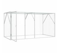 Bird Cage Anthracite 208 x 102 x 108 cm Galvanized Steel Outdoor Aviary | Galvanized steel construction, spacious enclosure, easy assembly, garden and terrace use, modern anthracite design