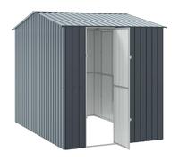 Bird Cage Anthracite 215 x 310 x 247 cm Galvanised Steel Aviary with Stand and Perch, Outdoor Seat and Playground for Budgies Parrot Canary Cockatiel Species-Appropriate
