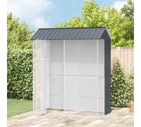Bird Cage Anthracite Galvanised Steel 215x110x247 cm Outdoor Aviary Weatherproof