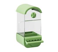 Bird Cage Automatic Feeder, Transparent Automatic Transparent Bird Lacing - No Feeding Little Birds Inside Cage Food Container for Parakeet, Turter