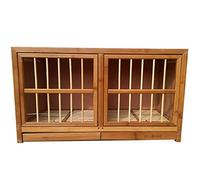 Bird Cage Bamboo Sturdy Pigeon Cage, Pull-out Manure Tray Bird Aviary, Carrier Pigeon Racing Pigeon Pigeon Coop, Combination Easy To Install Pigeon Nest Box(Brown)