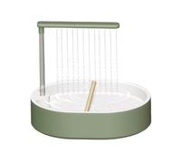 Bird Cage Bath - Hanging Bird Bath for Small Pets | Sturdy Dish with Suction Cup or Clip, Keeps Birds Clean and Encourages Playful Splashing in Cages 12.52x9.84x3.35 in